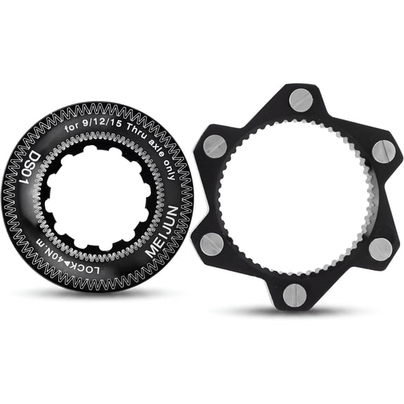 Brake Center Lock, Center-Lock hubs for Converting Center-Lock Hubs to fit 6-Bolts Rotors(Black)