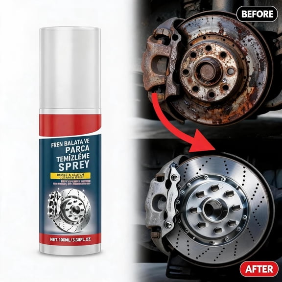Brake Cleaner Spray, Heavy Duty Brake Cleaner for Car Systems, Powerful Brake Cleaner Spray Reduces Brake Noise and Dust 100ml