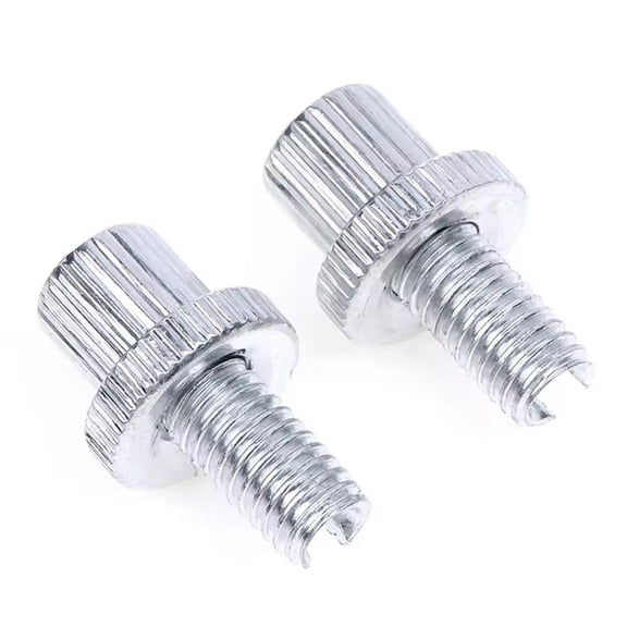 Brake Clutch Cable Adjuster Bolt Nut 8mm Universal Fit ATV Motorcycle 2Pcs Black Silver