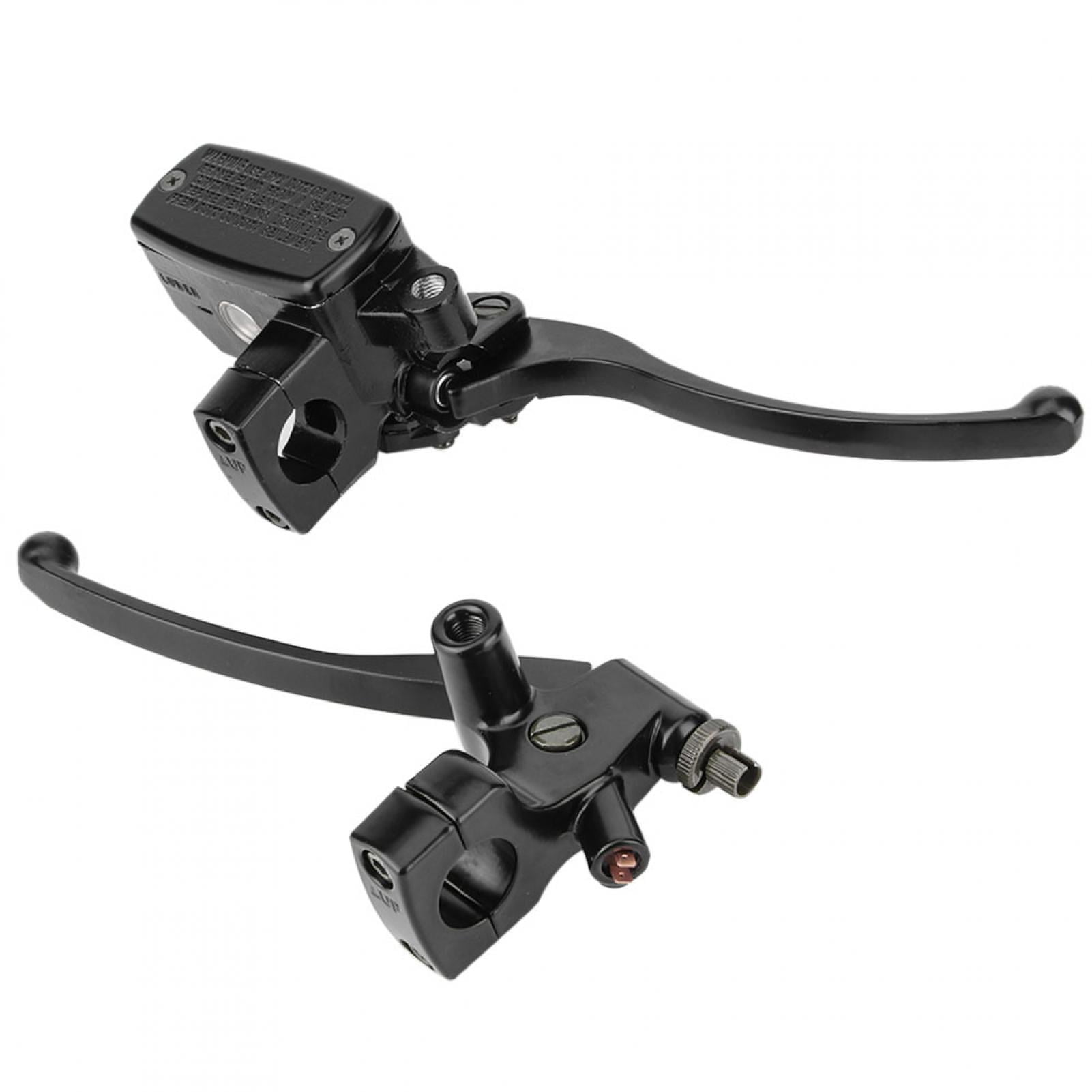 Brake Cylinder, 10mm Thread Black Lever Master Cylinder For Motorcycle