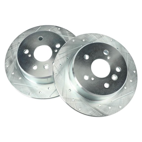 Brake Disc 2-Wheel Set Compatible: Toyota Highlander 2001-2003, Lexus RX300 1999-2003, ES300 1992-1996, Camry Rear
