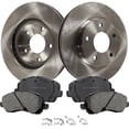 thumbnail image 1 of Brake Disc Brake Pad Kit For 08 Caliber 08-11 Lancer Front Solid 2-Wheel Set, 1 of 9