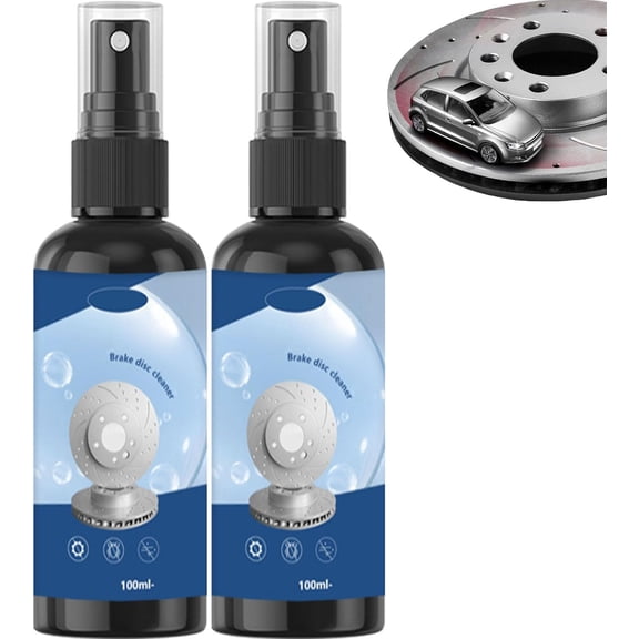 Brake Disc Cleaner Spray for Noise Reduction, Brake Disc Squeak Eliminator, Brakes Discs Rust Remover Spray, Brakes Discs Noise Reduction Cleaner Agent (2pcs)