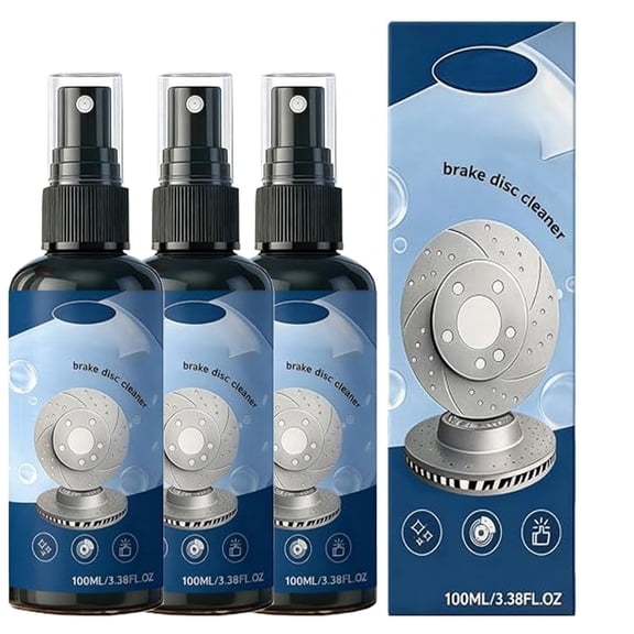 Brake Disc Cleaner Spray for Noise Reduction, Brakes Discs Rust Remover Spray, Fast-Drying Formula for Pads, Rotors & Calipers