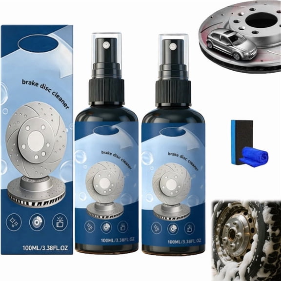 Brake Disc Cleaner Spray for Noise Reduction, Brakes Discs Rust Remover Spray, Fast-Drying Formula for Pads, Rotors & Calipers
