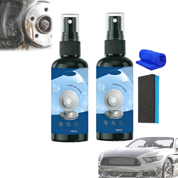 Brake Disc Cleaner Spray for Noise Reduction - Powerful brake disc Cleaner That Effectively Removes Brake Dust and Cleans car Parts