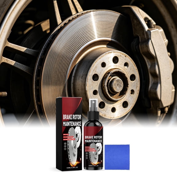 Brake Disc Maintenance Spray, 3.4 fl oz Daily Wheel Hub Care and Polishing, Decontamination and Noise Reduction for Brake Components