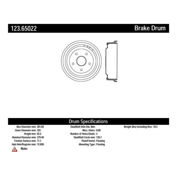 Brake Drum Fits select: 1976-1978,1983-1986 FORD F150