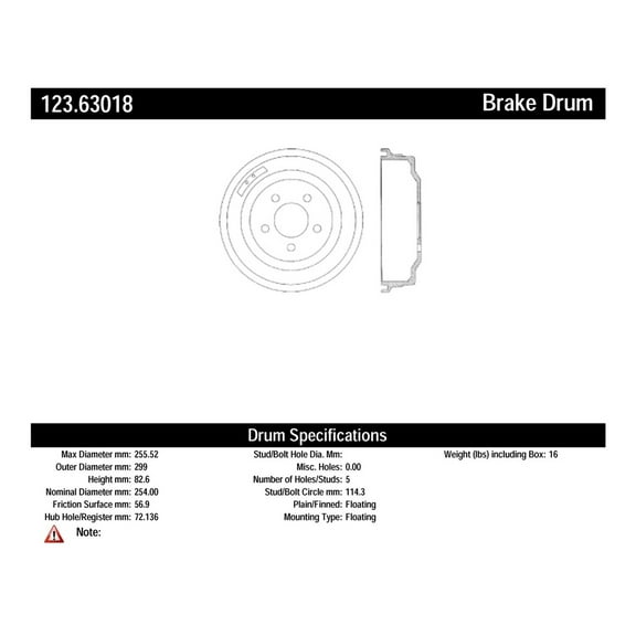 Brake Drum Fits select: 1978-1980 AMERICAN MOTORS CONCORD, 1973-1977 AMERICAN MOTORS HORNET