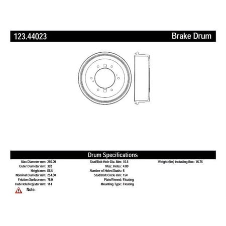 Brake Drum Fits select: 1986,1988-1993 TOYOTA PICKUP