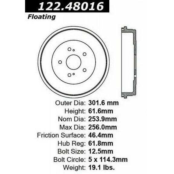 Brake Drum Fits select: 2006-2008 SUZUKI GRAND VITARA