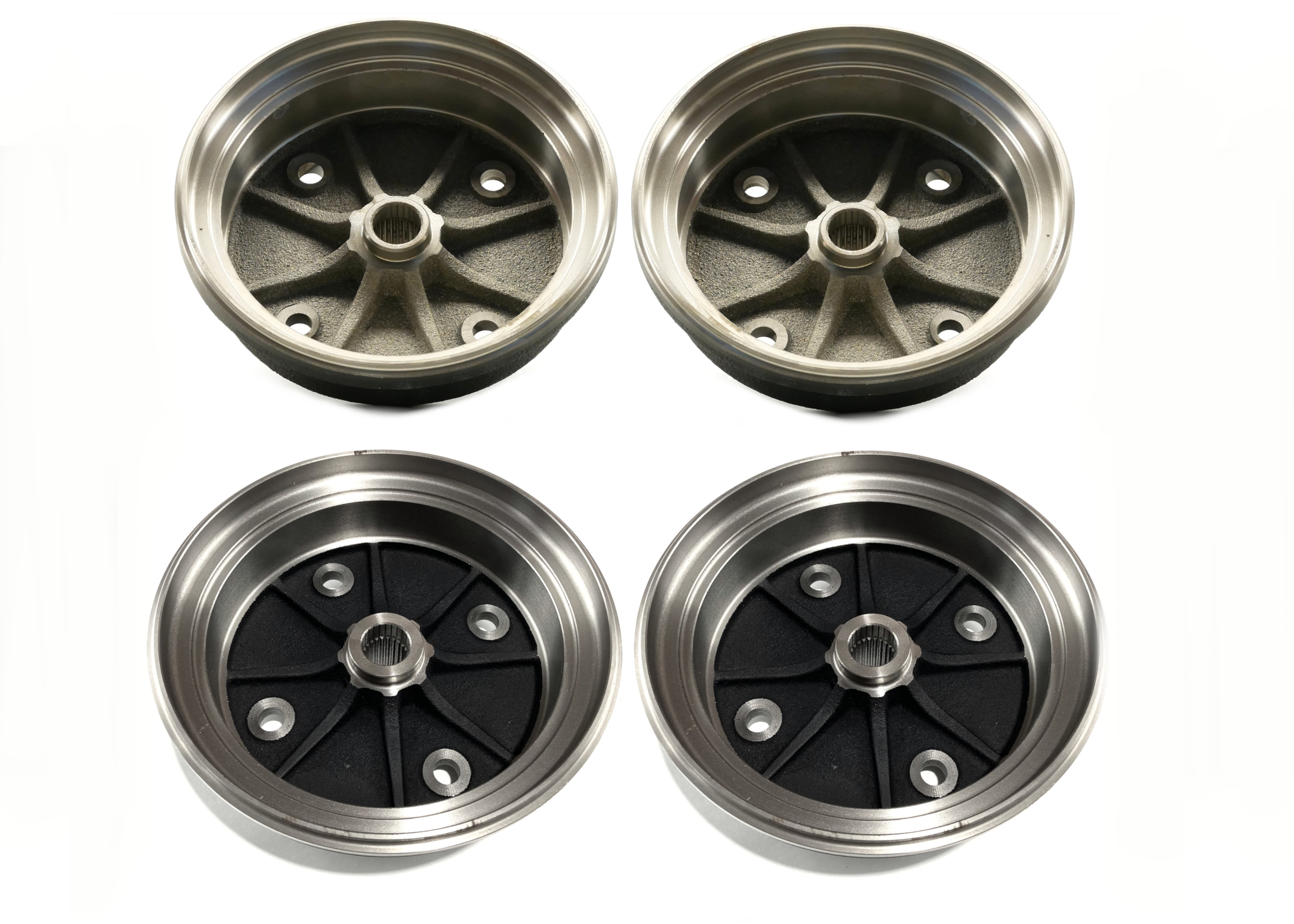 Brake Drum Set for Kawasaki Mule 3000 3010 4000 4010, 41038-0034, 41038-0035