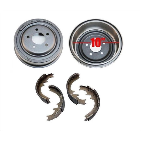 Brake Drums Shoes for 4 Wheel Drive 1998-2009 Ford Ranger With 10" Drum