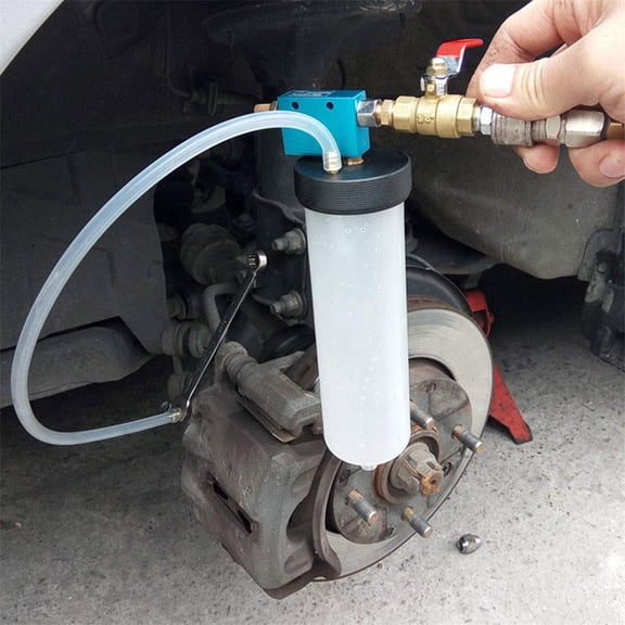 Brake Fluid Replacement Tool Universal, QQZ Fast Oil Bleeder Pump for Cars Trucks, Plastic Brake System Equipment Easy Use Repair Vehicle