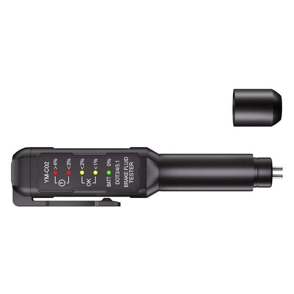 Brake Fluid Tester for DOT 5.1 Brake Fluid Diagnostic Tool 5 Levels Measurement Oil Detection Pen with Indicators