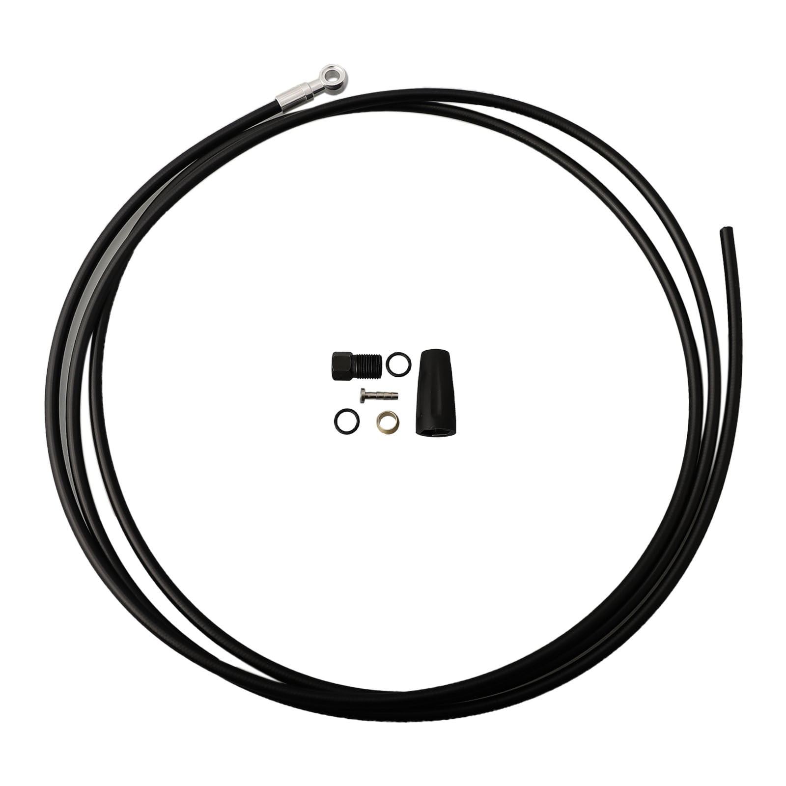 Shimano SM-BH90 Hydraulic Brake Hose For XT M8020 - Long Banjo, 1000mm, Black