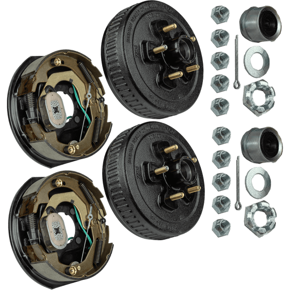 Brake & Hub Kit (2 Self-Adjusting Brakes 10" x 2.25" AND 2 Loaded Hubs, 10") 3500lb Capacity (48-979607) (Ultra-Fab Products)