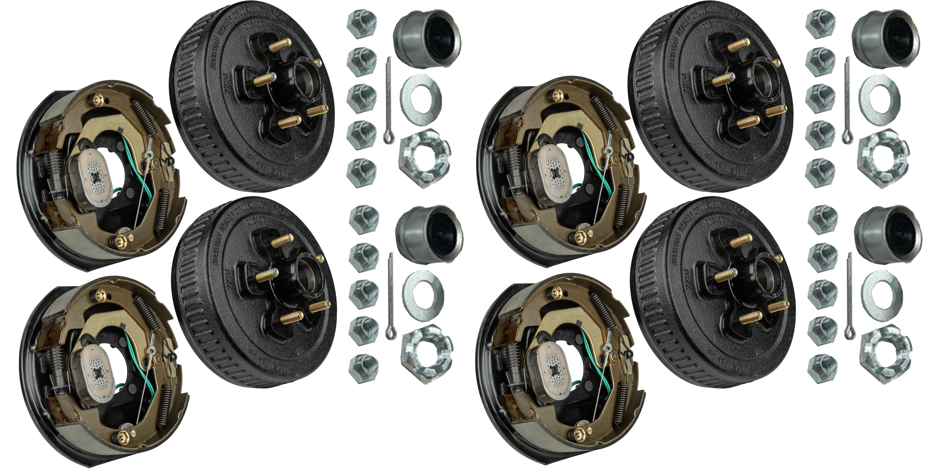 Brake & Hub Kit (4 Self-Adjusting Brakes 10