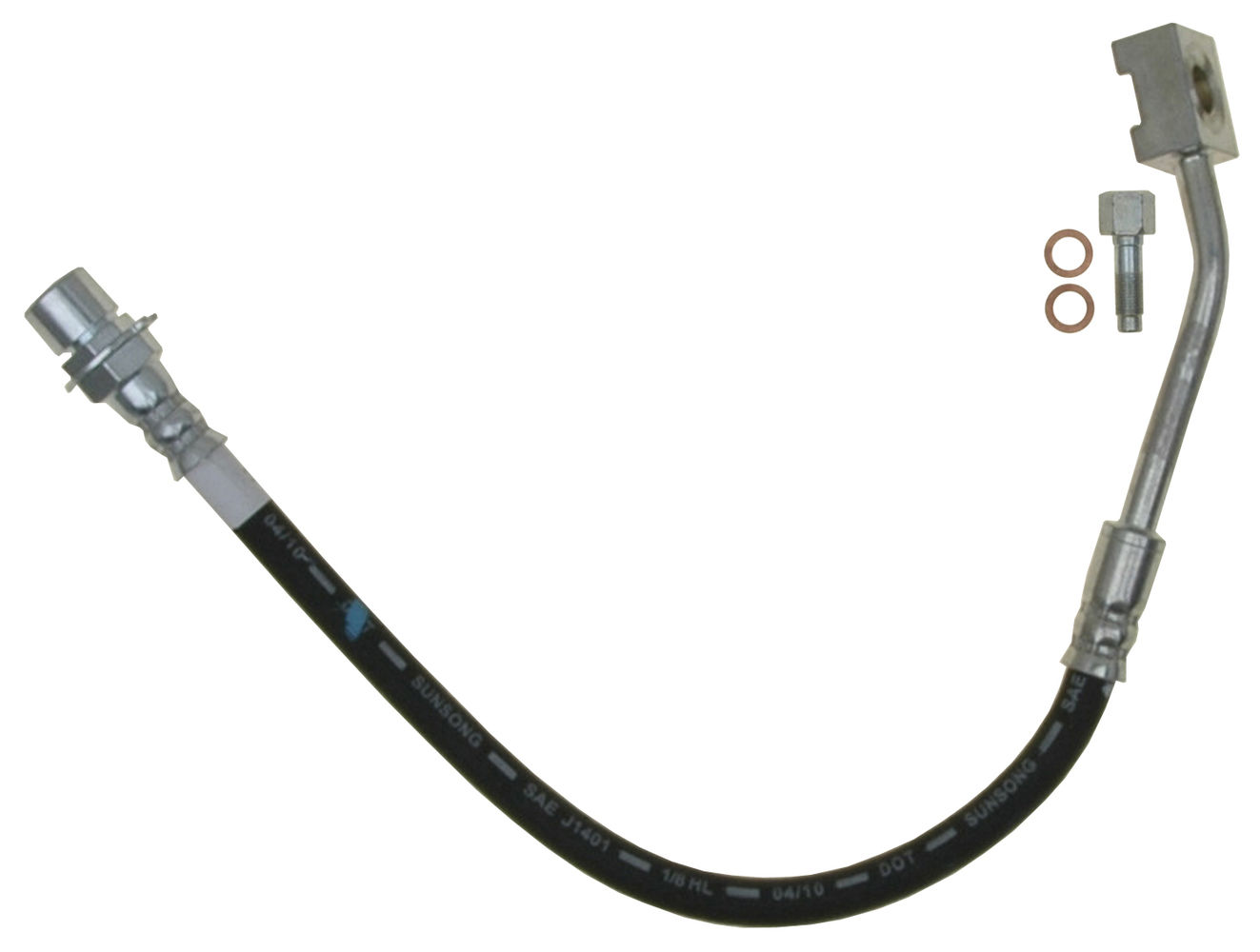 Brake Hydraulic Hose Fits select: 1999,2001-2003 FORD MUSTANG