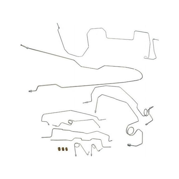 Brake Hydraulic Line Kit - Compatible with 1995 - 1999 GMC K1500 Suburban 5.7L V8 1996 1997 1998