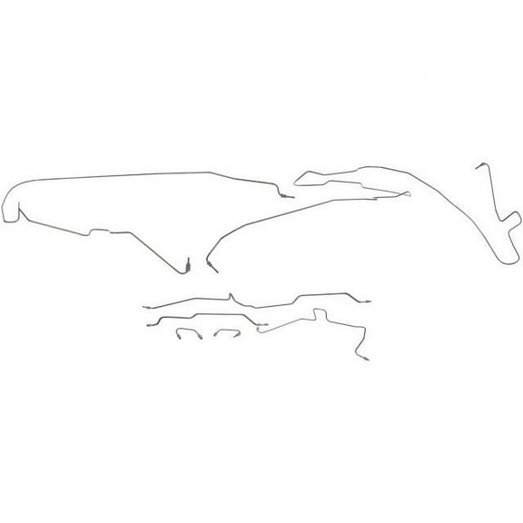 Brake Hydraulic Line Kit - Compatible with 1997 - 2002 Jeep Wrangler 1998 1999 2000 2001