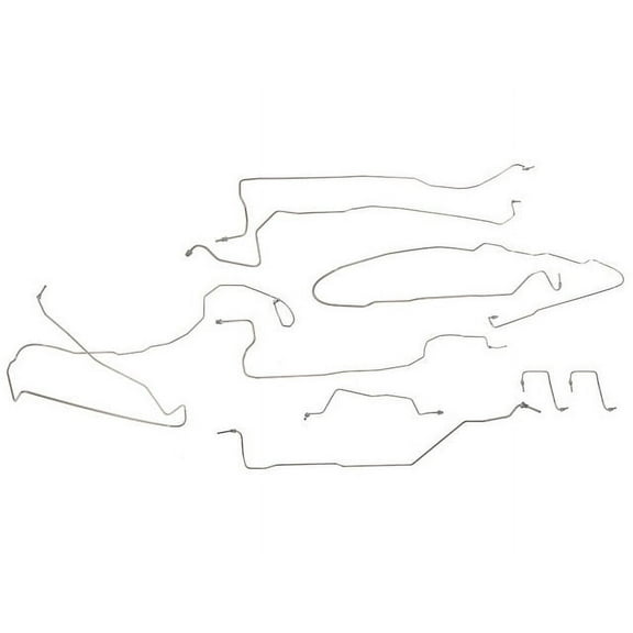 Brake Hydraulic Line Kit - Compatible with 2003 - 2004 GMC Sierra 1500 RWD Standard Cab Pickup