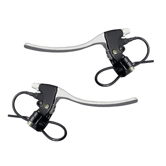 Brake Lever, 1 Pair E-Bike Mechanical Brake Lever Short Lever Cutout, Electric Bike Brake Handle Replacements