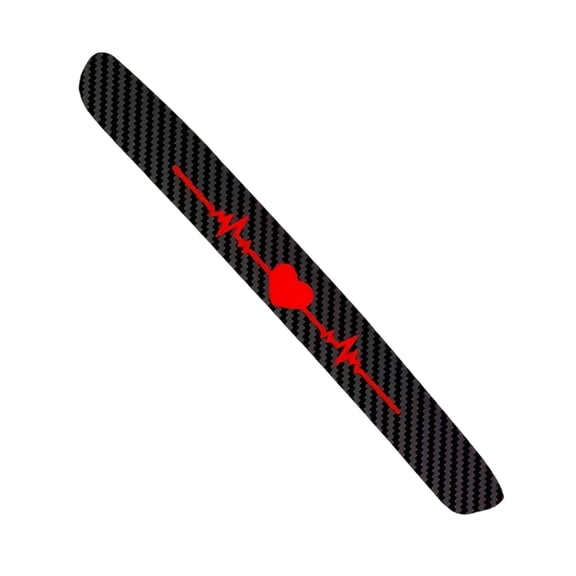 Brake Light Featuring Love Heartbeat Pattern Easy Install Heart Shape Brake Light Cover for Vehicle Customization