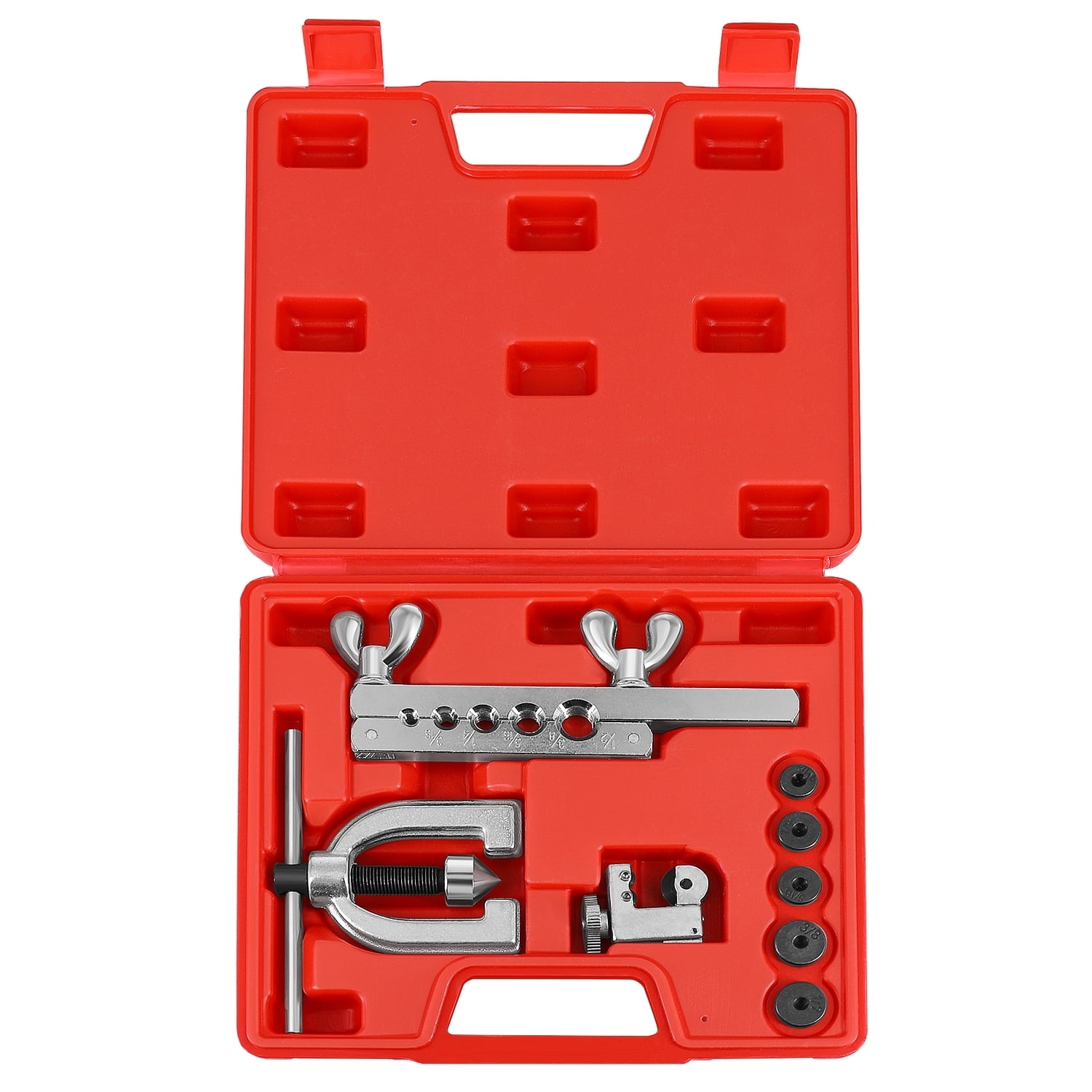 Brake Line Flaring Tool Kit with Tubing Cutter - Single and Double ...