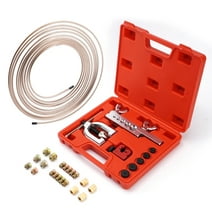 Brake Line Kit 25 ft 3/16 Copper-Nickel Alloy Non-Magnetic + Brake Line Double & Single Flaring Tool Kit