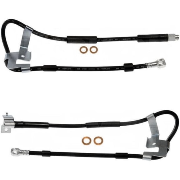 Brake Lines Set for Dodge Ram 1500/2500/3500 1994-1999 - Front Driver and Passenger Side Pair
