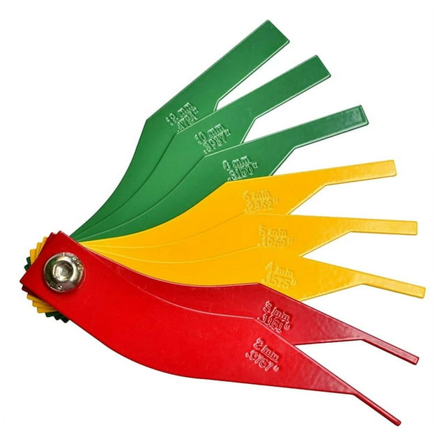 Brake Lining Thickness Gauge, Steel Automotive Pad Measuring Tool, Disc