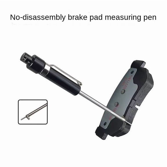 Brake Pad Measuring Gauge & Detection Pen - Tool for Brake Pad Thickness Testing, Precise Auto Accessory, Gauge for Material for Internal External, Perfect Year of The Horse Car Care Kit
