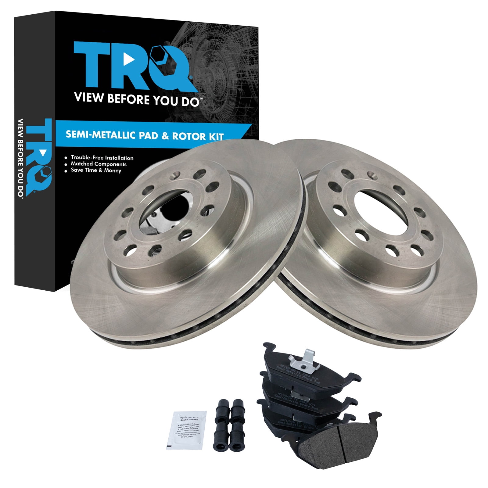Padded Rotor Brake Pad & Rotor Kit - Walmart.com