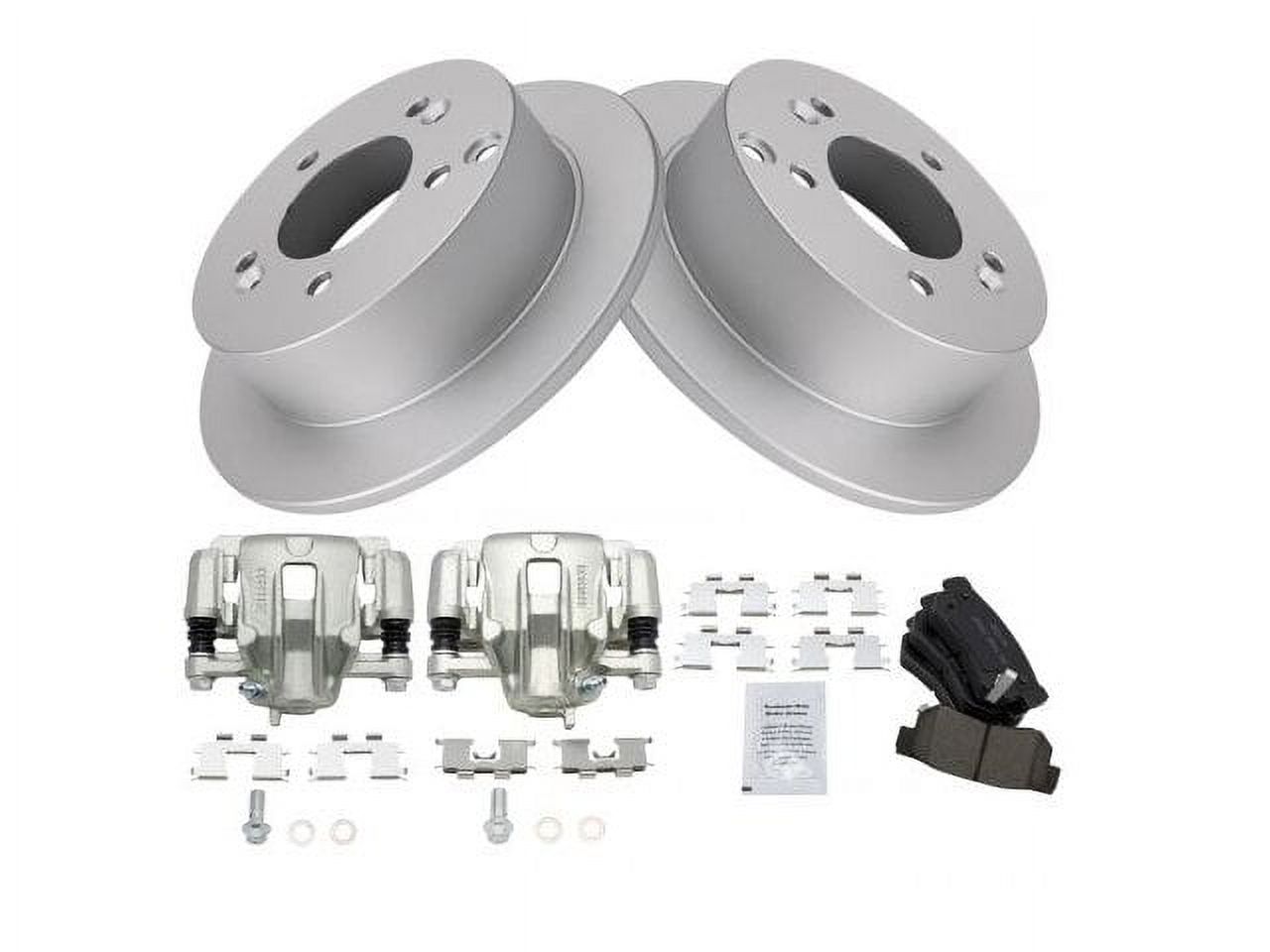 Brake Pad Rotor and Caliper Set Compatible with 2006 2008 Hyundai