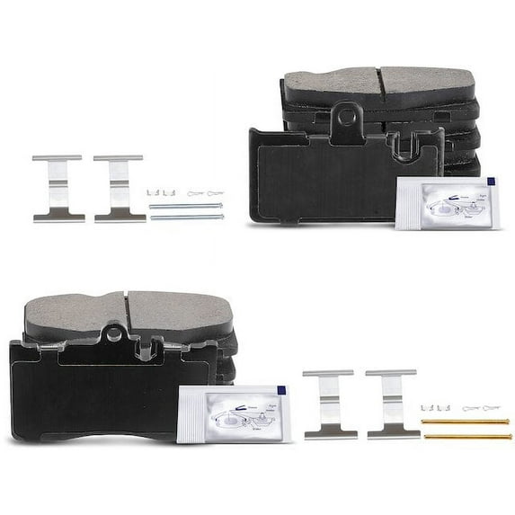 Brake Pad Set 8 - Compatible with 2007 - 2008 Hyundai Entourage 3.8L V6 - Autopart Premium