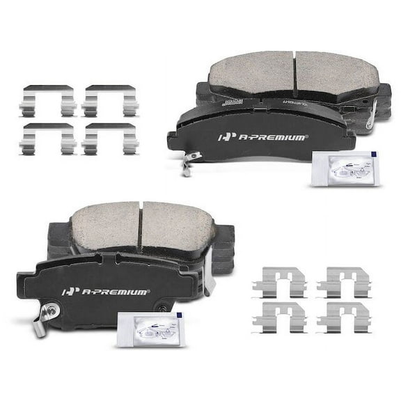 Brake Pad Set 8 - Compatible with 2009 - 2014 Acura TL 2010 2011 2012 2013