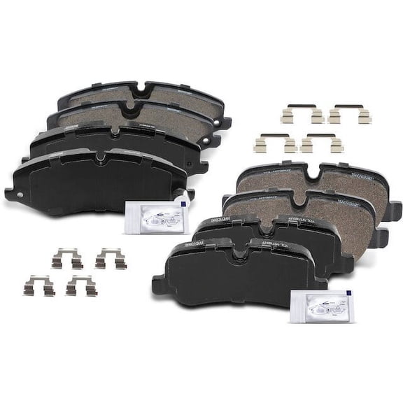 Brake Pad Set 8 - Compatible with 2010 - 2013 Land Rover Range Rover Sport Sport Utility 4-Door 5.0L V8 GAS - Autopart Premium