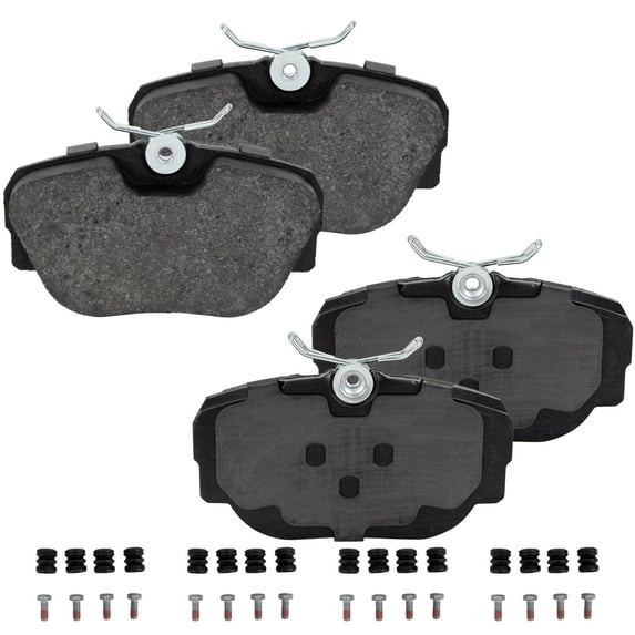 Brake Pad Set Compatible with 1986-1988 BMW 325 1995-2002 Land Rover Range 6Cyl 8Cyl 4Cyl 2.7L 4.0L 4.6L 2.0L 2.2L 5.0L