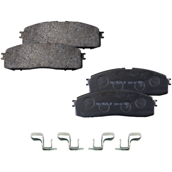 Brake Pad Set Compatible with 1989-1992 Toyota Cressida 6Cyl 3.0L Rear