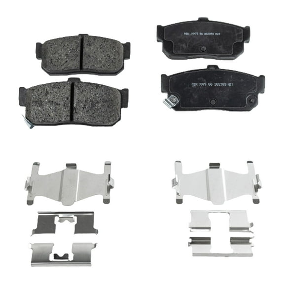 Brake Pad Set Compatible with 1993-1995, 1998-2001 Nissan Altima 1996-2001 Infiniti I30 4Cyl 6Cyl 2.4L 3.0L Rear