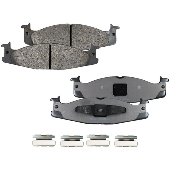 Brake Pad Set Compatible with 1994-1996 Ford Bronco F-150 8Cyl 6Cyl 4Cyl 5.8L 5.0L 4.9L 1.6L Front