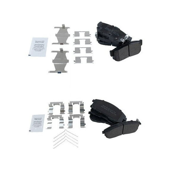 Brake Pad Set - Compatible with 1996 - 1999 INFINITI I30 1997 1998