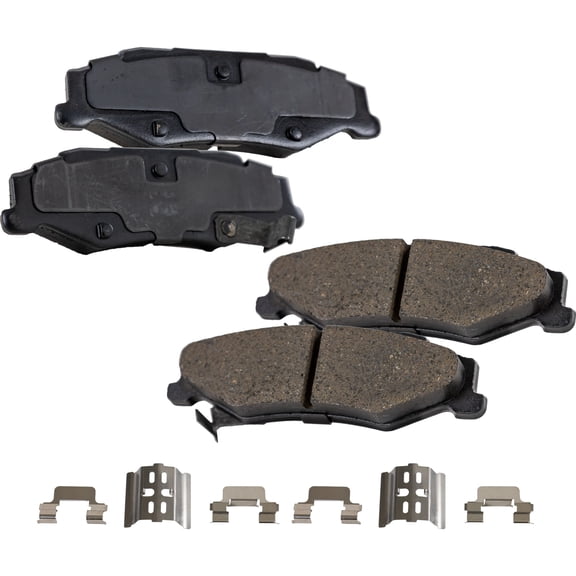 Brake Pad Set Compatible with 1997-2013 Chevrolet Corvette 2004-2009 Cadillac XLR Rear
