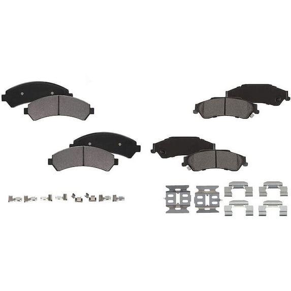 Brake Pad Set - Compatible with 1998 - 2001 GMC Jimmy 1999 2000