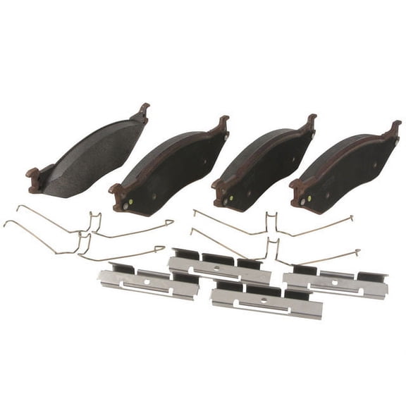 Brake Pad Set - Compatible with 1999 - 2016 Ford F-550 Super Duty 2000 2001 2002 2003 2004 2005 2006 2007 2008 2009 2010 2011 2012 2013 2014 2015