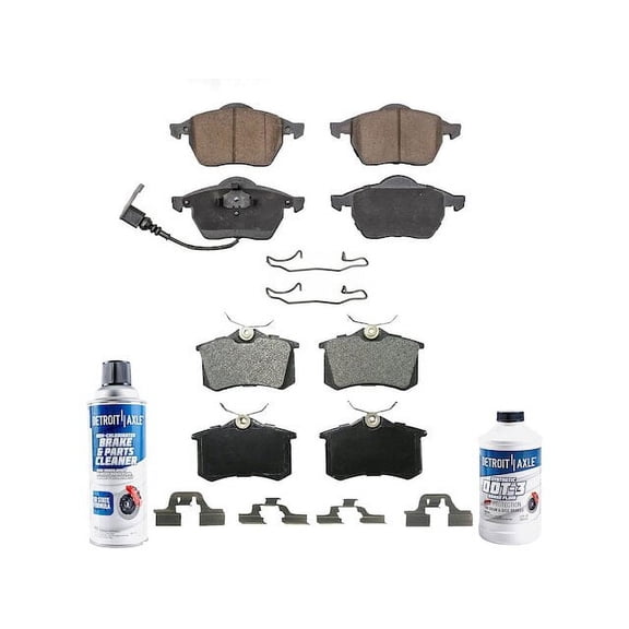 Brake Pad Set - Compatible with 2000 - 2005, 2008 - 2010 Volkswagen Beetle 2001 2002 2003 2004 2009