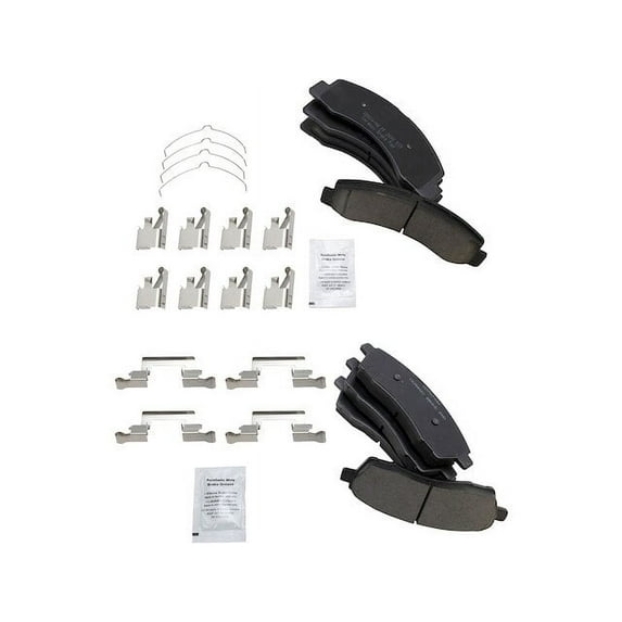 Brake Pad Set - Compatible with 2000 - 2005 Ford Excursion 2001 2002 2003 2004