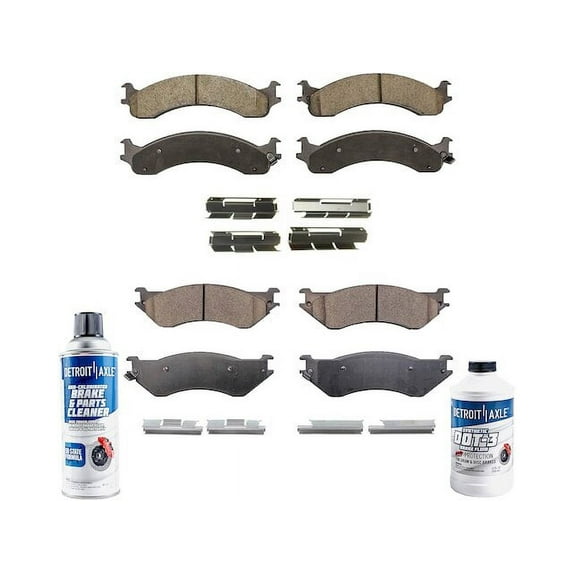 Brake Pad Set - Compatible with 2001 - 2002 Dodge Ram 2500