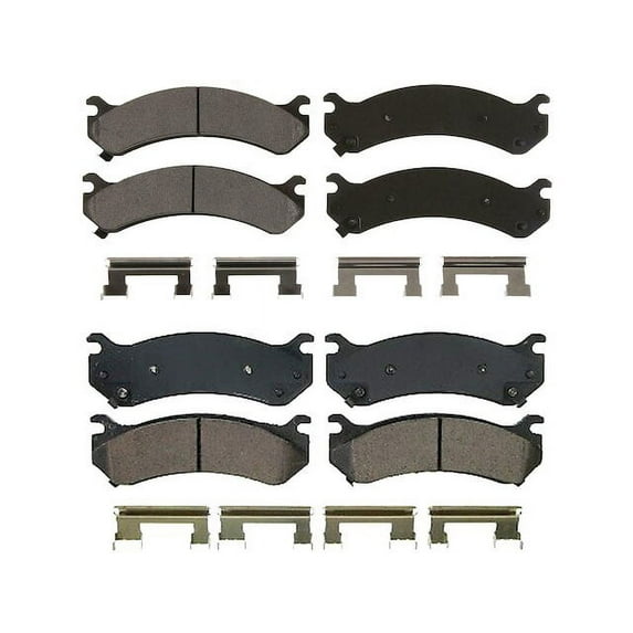 Brake Pad Set - Compatible with 2001 - 2003, 2005 - 2006 Chevy Silverado 1500 HD 2002